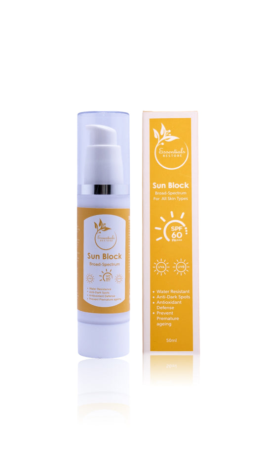 Sunblock SPF 60  Lightweight & Non-Greasy