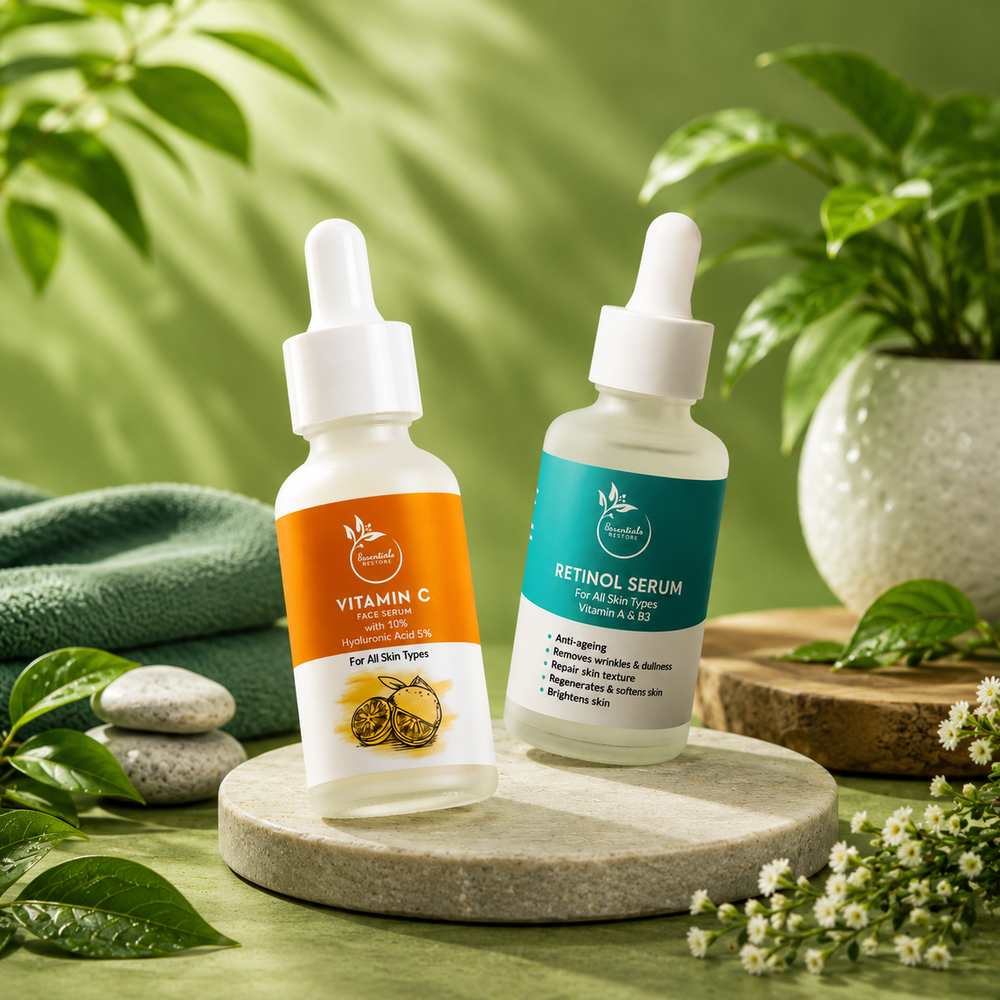 Vitamin C Serum + Retinol Serum Combo