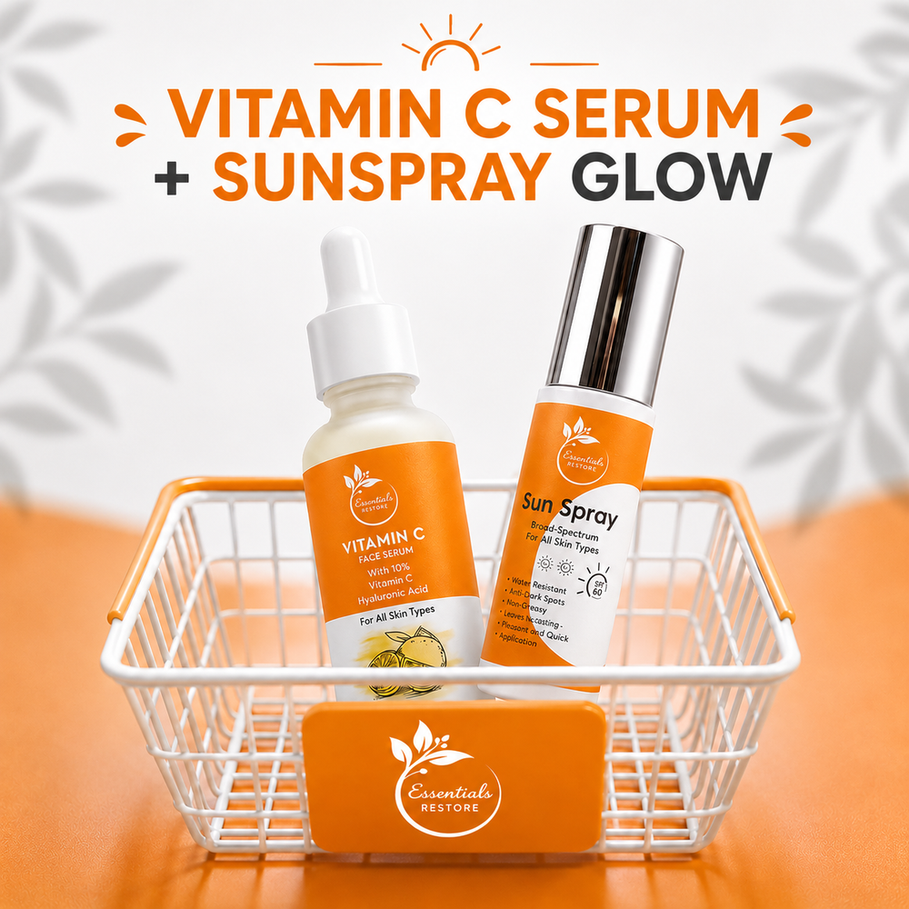 Vitamin C Serum + SunSpray Glow & Protect Your Skin Combo